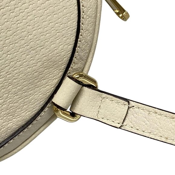 Auth GUCCI Ophidia Mini Backpack 598661 Cream Navy Red Leather Backpack - Picture 9 of 16